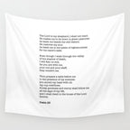 Psalm 23 Bible Verse Print - The LORD is my shepherd Wall Tapestry Gallery Image 4