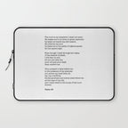 Psalm 23 Bible Verse Print - The LORD is my shepherd Laptop Sleeve Gallery Image 1