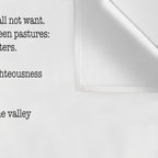 Psalm 23 Bible Verse Print - The LORD is my shepherd Wall Tapestry Gallery Image 3