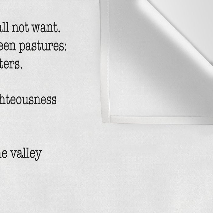 Psalm 23 Bible Verse Print - The LORD is my shepherd Wall Tapestry Gallery Image 3