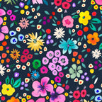 Millefleurs Spring Little Flowers Folky Navy Coffee Mug Gallery Image 2