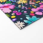 Millefleurs Spring Little Flowers Folky Navy Welcome Mat Gallery Image 2