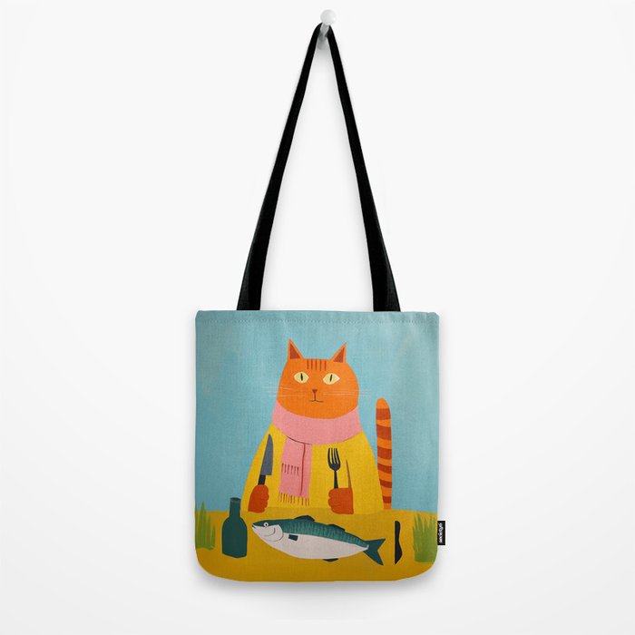 Hungry Cats Fish Feast Tote Bag Gallery Image 2