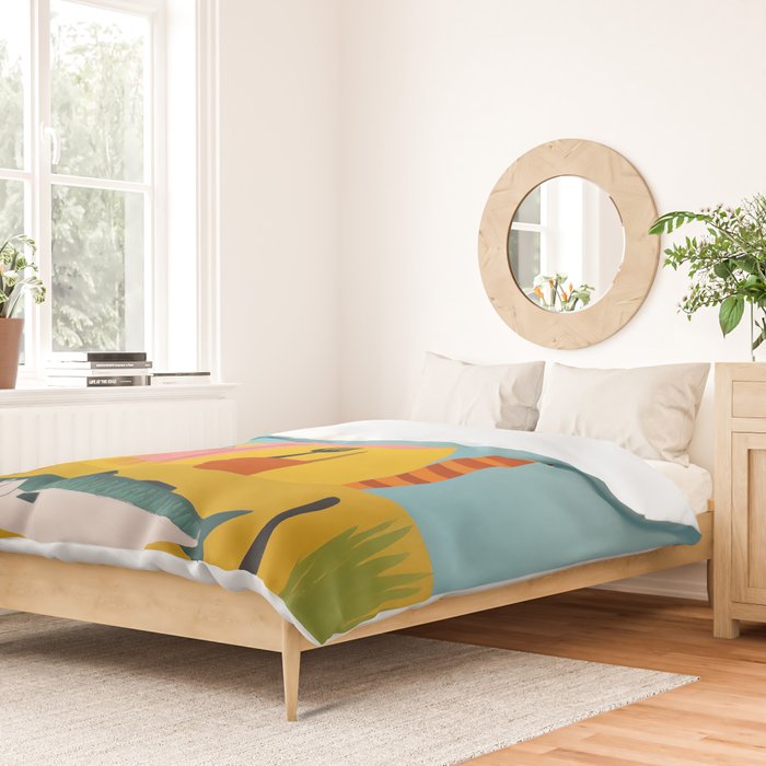 Hungry Cats Fish Feast Duvet Cover Gallery Image 2