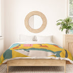 Hungry Cats Fish Feast Duvet Cover Gallery Image 3