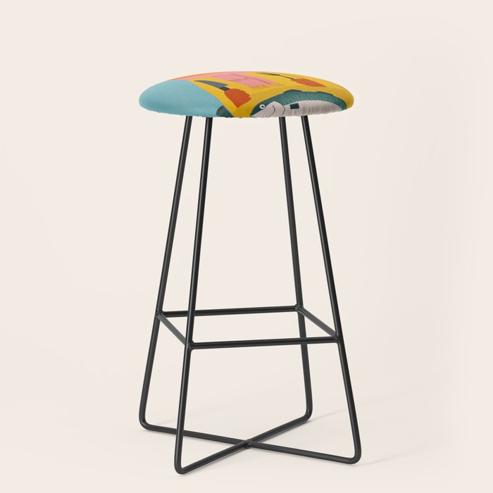 Hungry Cats Fish Feast Stool Gallery Image 1