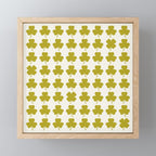 Clovers XIX Chartreuse Botanical Pattern Mini Art Print Gallery Image 1