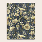 Midnight blue hand-drawn vintage garden  Notebook Gallery Image 4