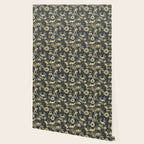 Midnight blue hand-drawn vintage garden  Wallpaper Gallery Image 2