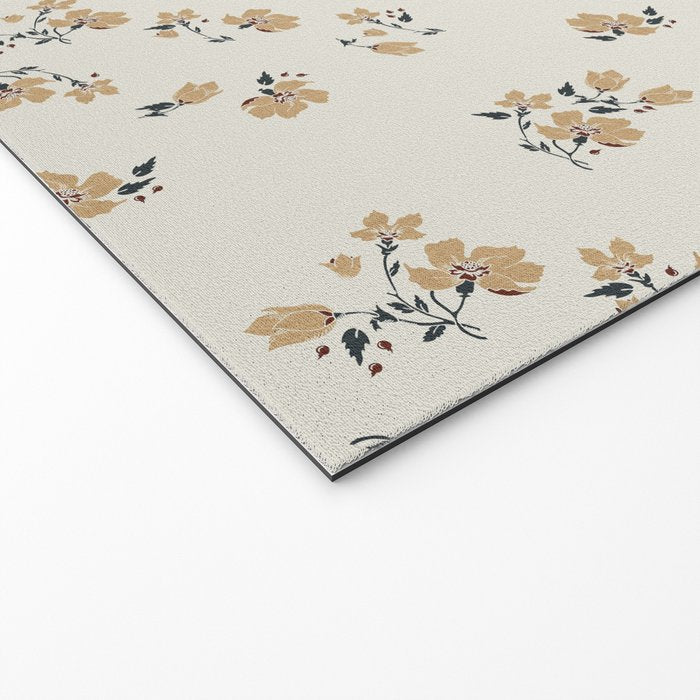 VINTAGE FLORAL NEUTRAL Welcome Mat Gallery Image 2