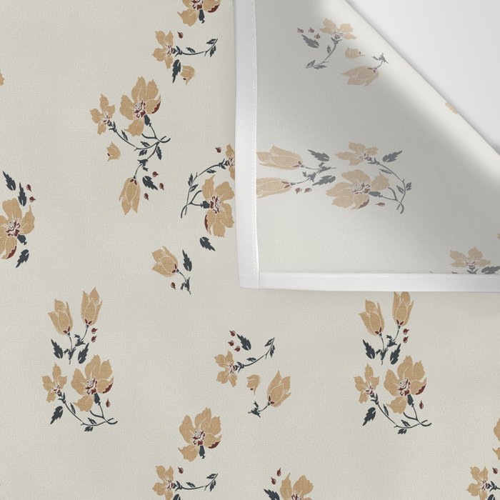 VINTAGE FLORAL NEUTRAL Wall Tapestry Gallery Image 3