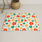 Colorful Ditzy Flowers  Rug Gallery Image 1
