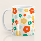 Colorful Ditzy Flowers  Coffee Mug Gallery Image 3