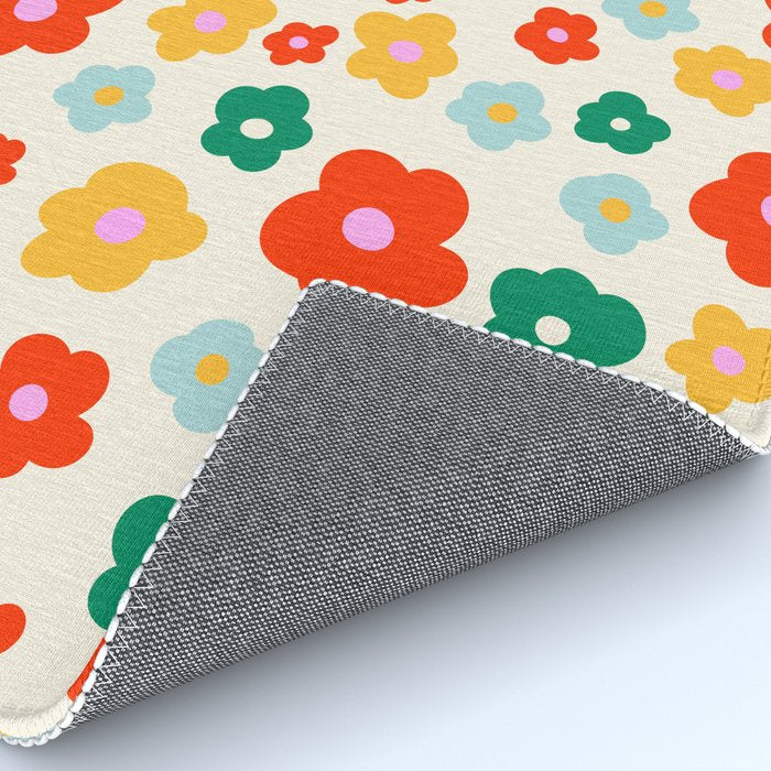 Colorful Ditzy Flowers  Rug Gallery Image 4