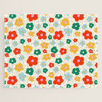 Colorful Ditzy Flowers  Jigsaw Puzzle Gallery Image 1