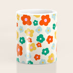 Colorful Ditzy Flowers  Coffee Mug Gallery Image 4