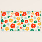 Colorful Ditzy Flowers  Desk Mat Gallery Image 3