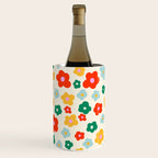 Colorful Ditzy Flowers  Wine Chiller Gallery Image 1