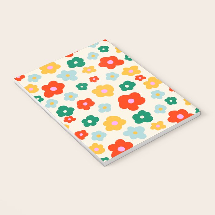 Colorful Ditzy Flowers  Notebook Gallery Image 3