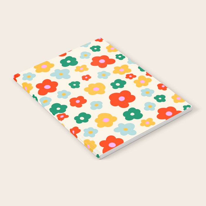Colorful Ditzy Flowers  Notebook Gallery Image 2