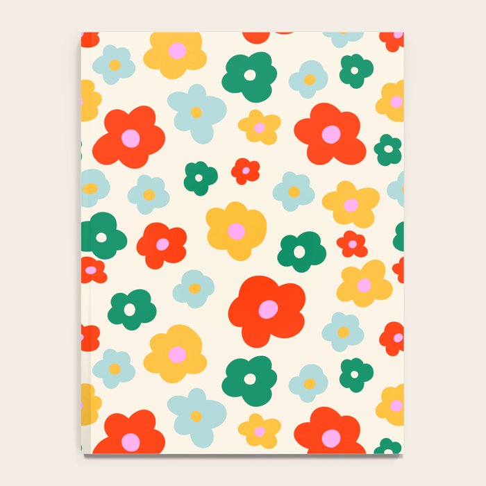 Colorful Ditzy Flowers  Notebook Gallery Image 4