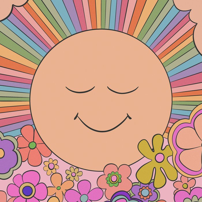 Pastel Retro Hippie Boho Rainbows and Sunshine Poster Coffee Mug Gallery Image 2