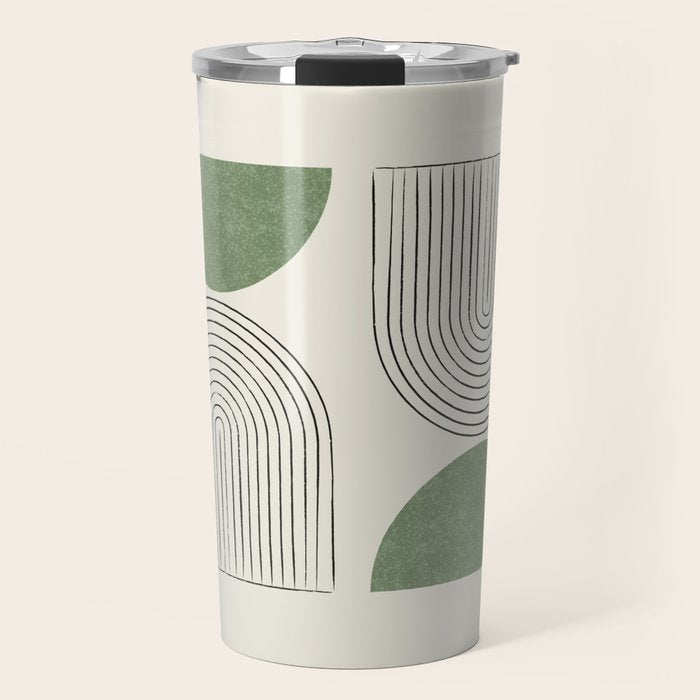 Arch balance green Travel Mug Gallery Image 1