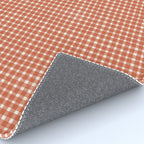 Red White Gingham Check Rug Gallery Image 4