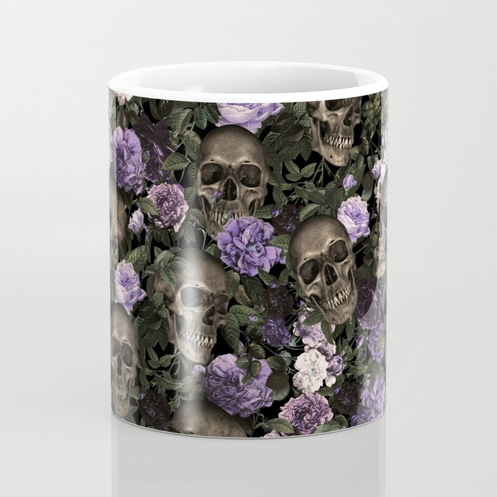 Skull and Rose Garden Coffee Mug Gallery Image 4