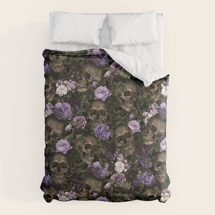 Skull and Rose Garden Comforter Gallery Image 1