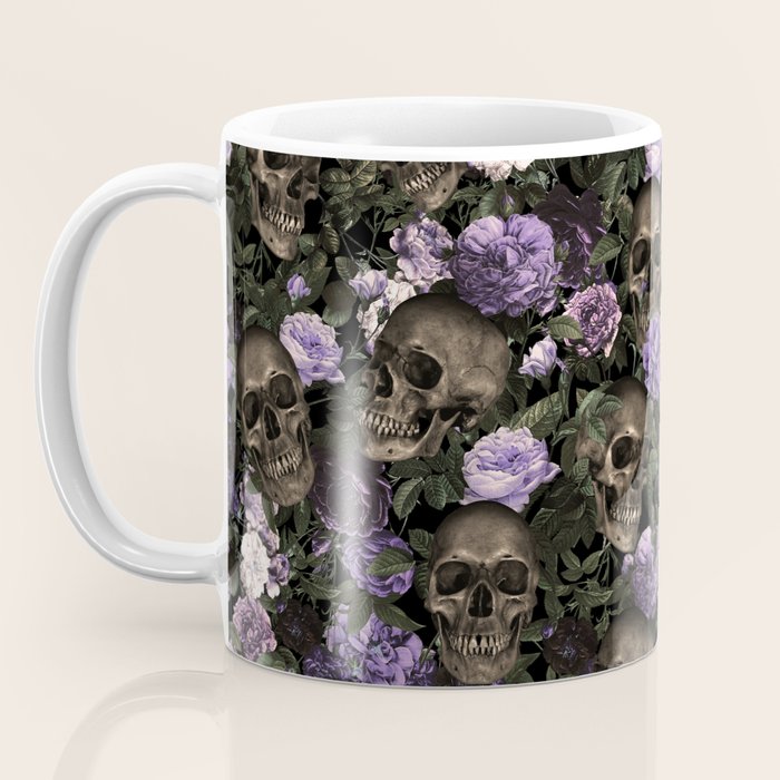 Skull and Rose Garden Coffee Mug Gallery Image 3