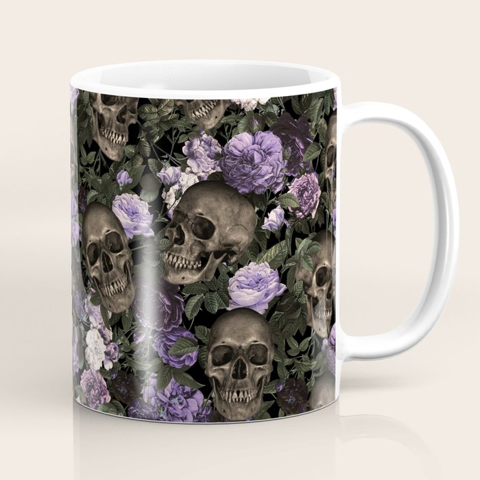 Skull and Rose Garden Coffee Mug Gallery Image 1