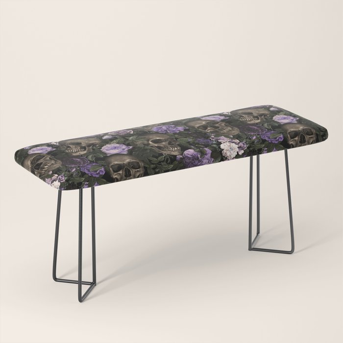 Skull and Rose Garden Bench Gallery Image 1
