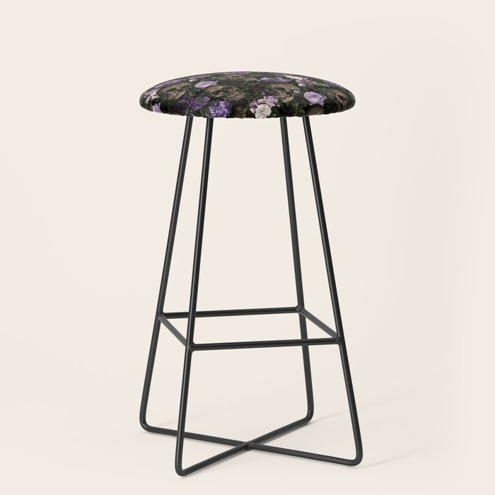 Skull and Rose Garden Stool Gallery Image 1