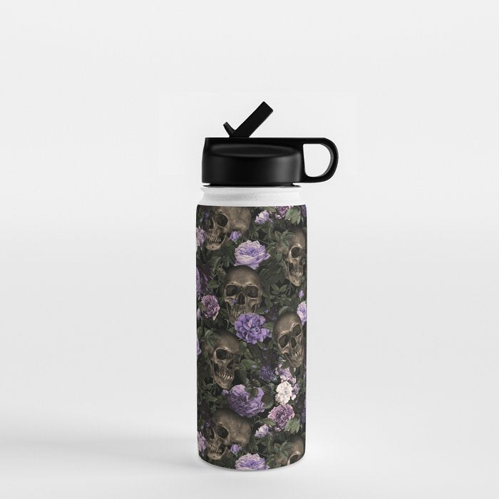 Skull and Rose Garden Water Bottle Gallery Image 1