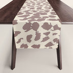 Light Tan Leopard Table Runner Gallery Image 1