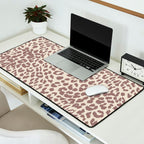 Light Tan Leopard Desk Mat Gallery Image 2