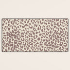 Light Tan Leopard Desk Mat Gallery Image 3