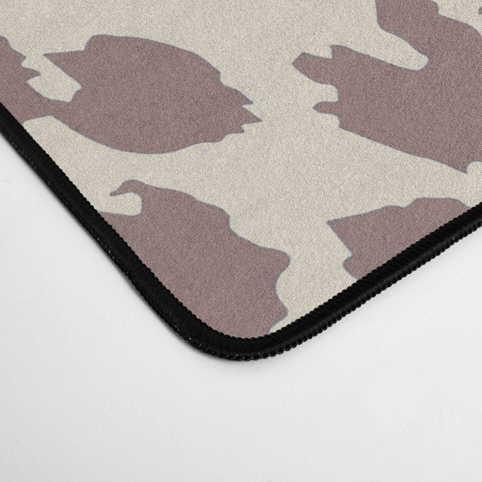 Light Tan Leopard Desk Mat Gallery Image 4