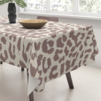 Light Tan Leopard Tablecloth Gallery Image 3
