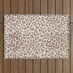 Light Tan Leopard Outdoor Rug Gallery Image 1
