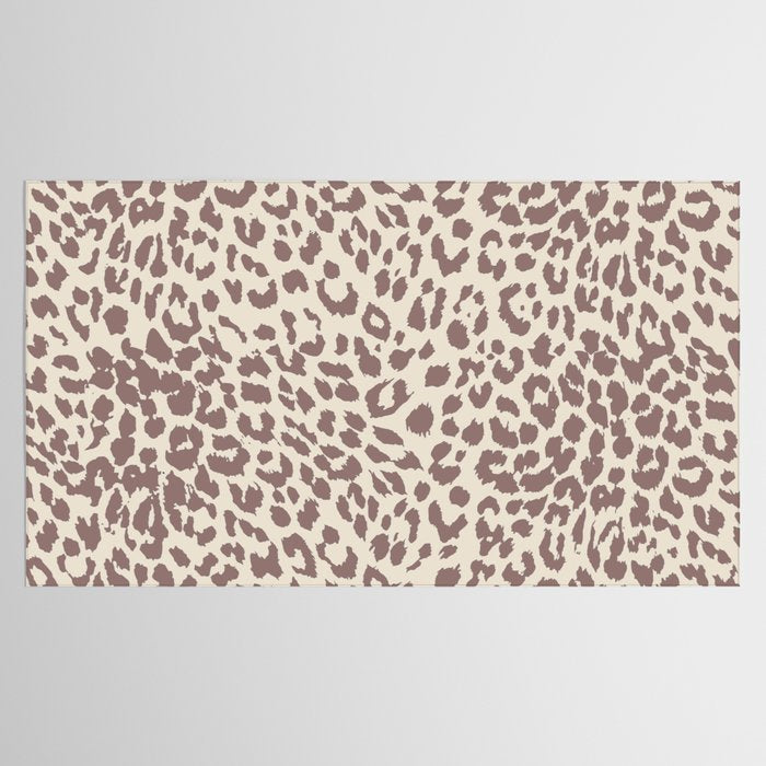 Light Tan Leopard Tablecloth Gallery Image 2