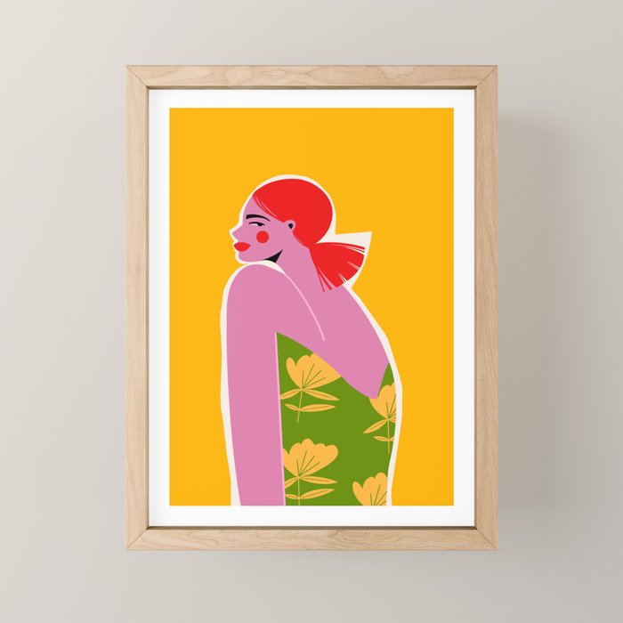 Pink Lady Mini Art Print Gallery Image 1
