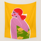 Pink Lady Wall Tapestry Gallery Image 4