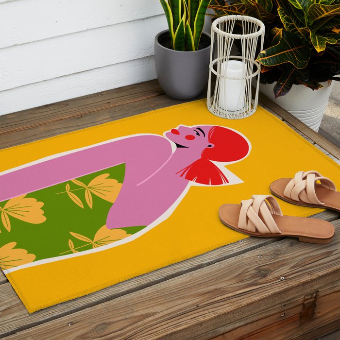 Pink Lady Outdoor Rug Gallery Image 2