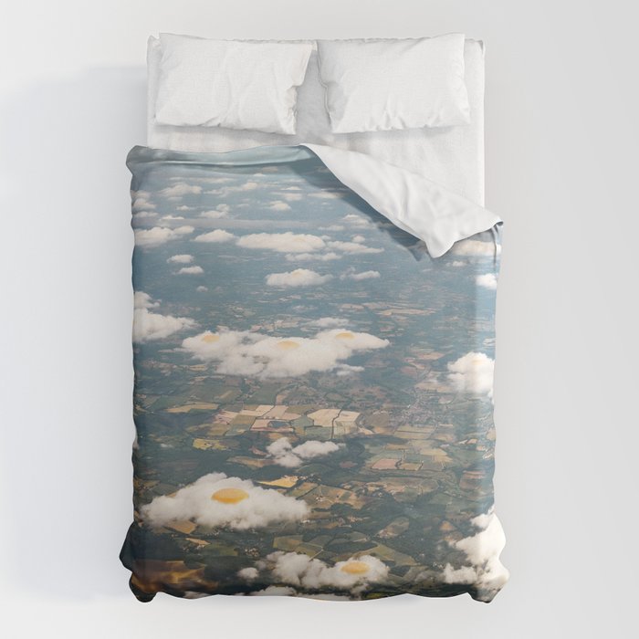 Eggy Clouds - Sunny side up clouds Duvet Cover Gallery Image 6