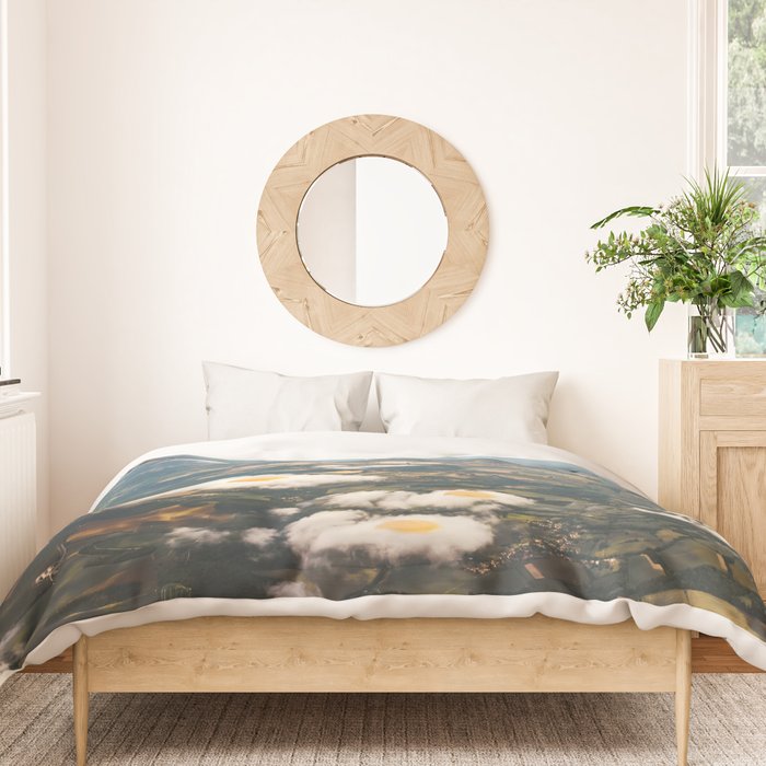 Eggy Clouds - Sunny side up clouds Duvet Cover Gallery Image 3