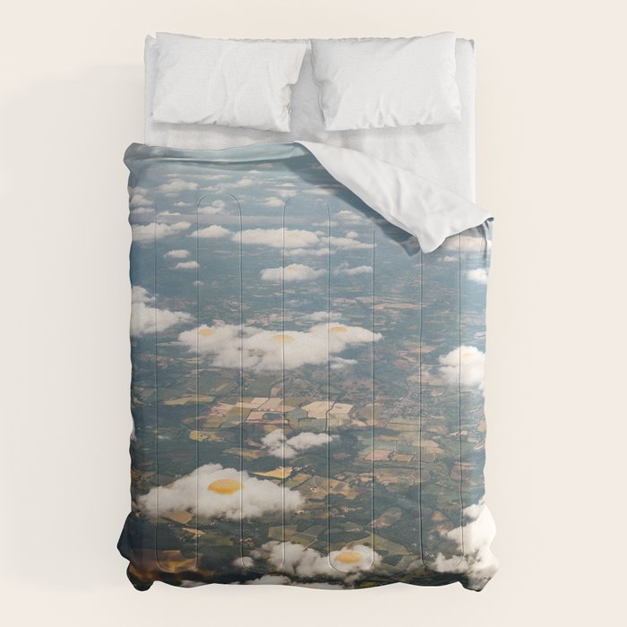 Eggy Clouds - Sunny side up clouds Comforter Gallery Image 6