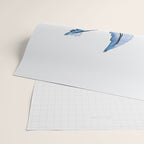 Blue leaves Wrapping Paper Gallery Image 2