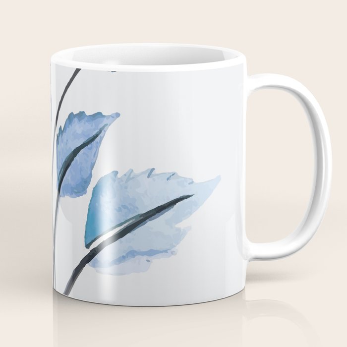 Blue leaves Coffee Mug Gallery Image 1